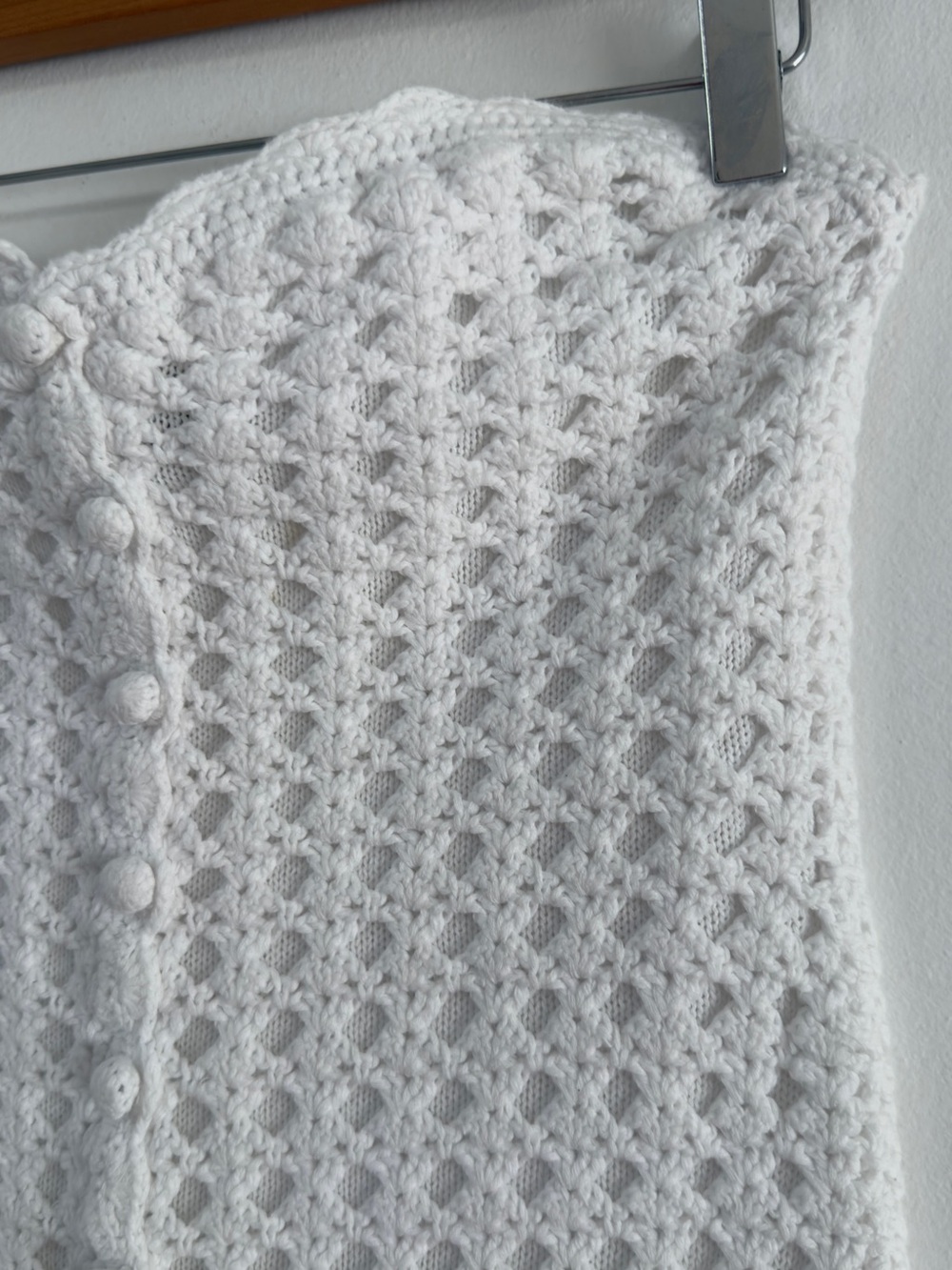 RtA White Strapless Crochet Mini Dress - Picture 7 of 12